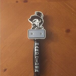 Black Hard Cider Tap Handle
